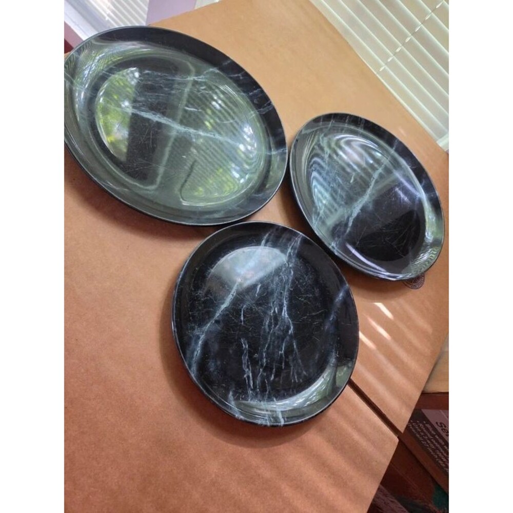 Black marble 3pc set